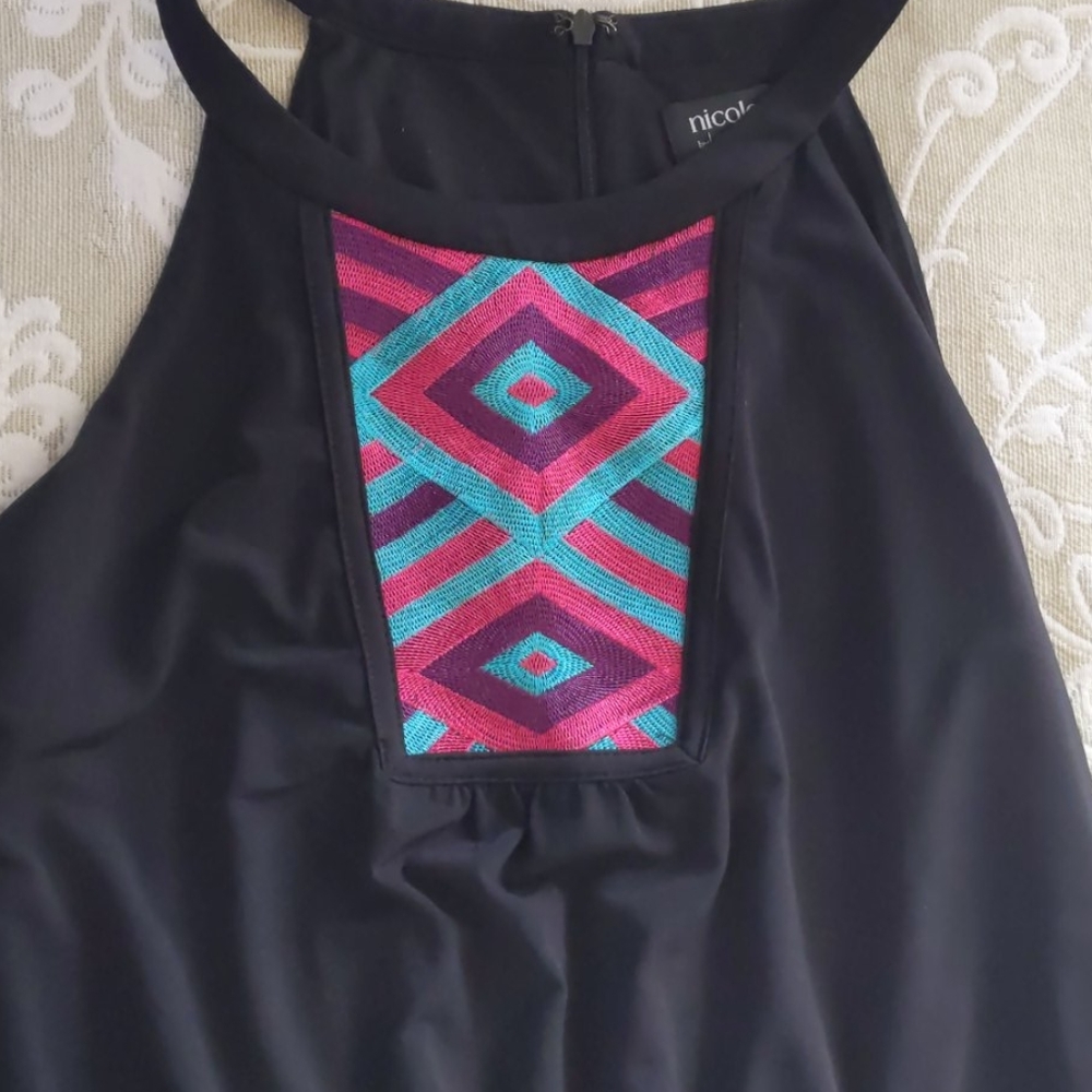 Black halter jumpsuit Nicole Miller